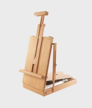 EASEL TABLE INCL WOODEN PALETTE